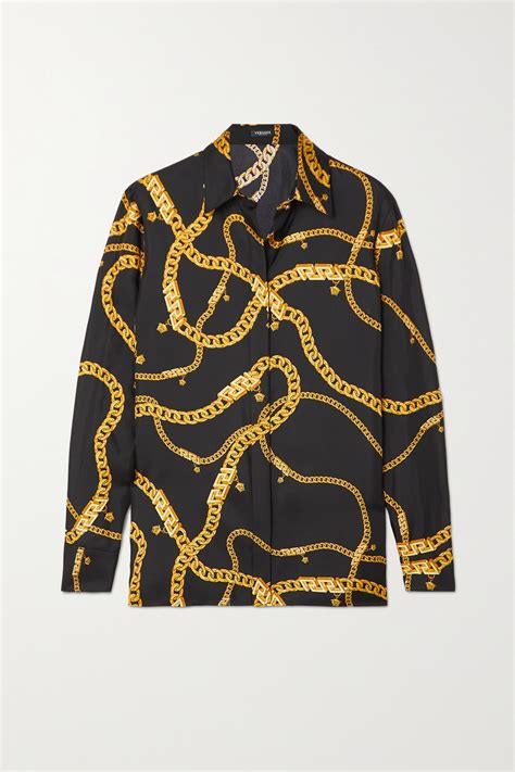 versus versace chain print|Versace clothing for women.